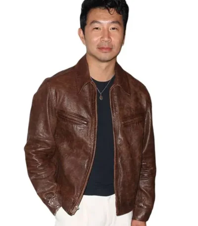 Comic Con Simu Liu Brown Jacket