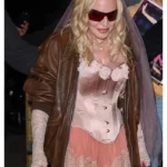 Confessions II Madonna Brown Leather Jacket