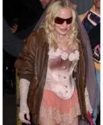 Confessions II Madonna Brown Leather Jacket