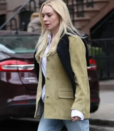 Count My Lies Violet Lockhart Suede Leather Blazer