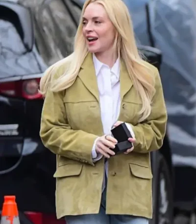 Count My Lies Violet Lockhart Suede Leather Blazer