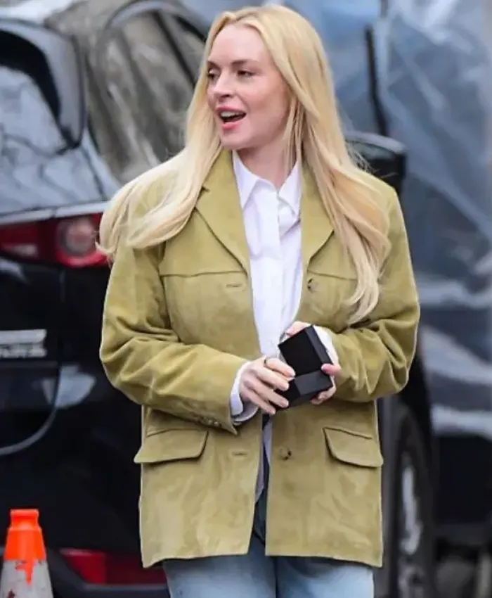Count My Lies Violet Lockhart Suede Leather Blazer Count My Lies Violet Lockhart Suede Leather Blazer