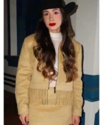 Cowboy Festival Bárbara Fortunato Guedes Suede Fringe Jacket