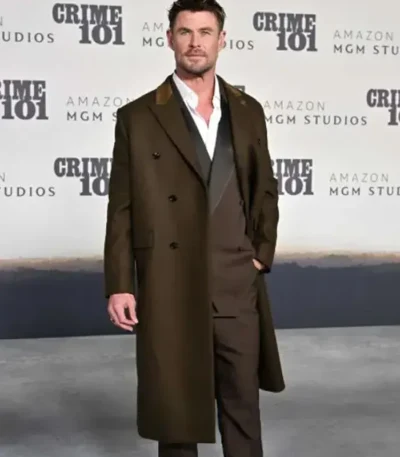 Crime 101 Chris Hemsworth Wool Coat