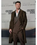 Crime 101 Chris Hemsworth Wool Coat
