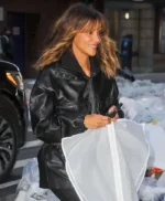 Crime 101 Halle Berry Leather Jacket