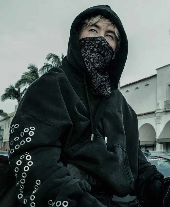 Crime 101 Ormon Black Hoodie Crime 101 Ormon Black Hoodie
