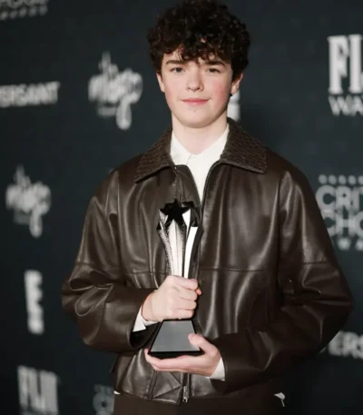 Critics Choice Awards Owen Cooper Brown Jacket