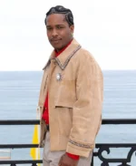 Cruise Fashion Show Asap Rocky Suede Jacket