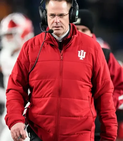 Curt Cignetti Indiana Hoosiers Red Jacket