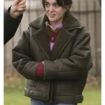 Daddy Issues Aimee Lou Wood Shearling Leather Jacket