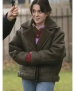Daddy Issues Aimee Lou Wood Shearling Leather Jacket