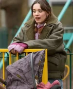 Daddy Issues Aimee Lou Wood Shearling Leather Jacket
