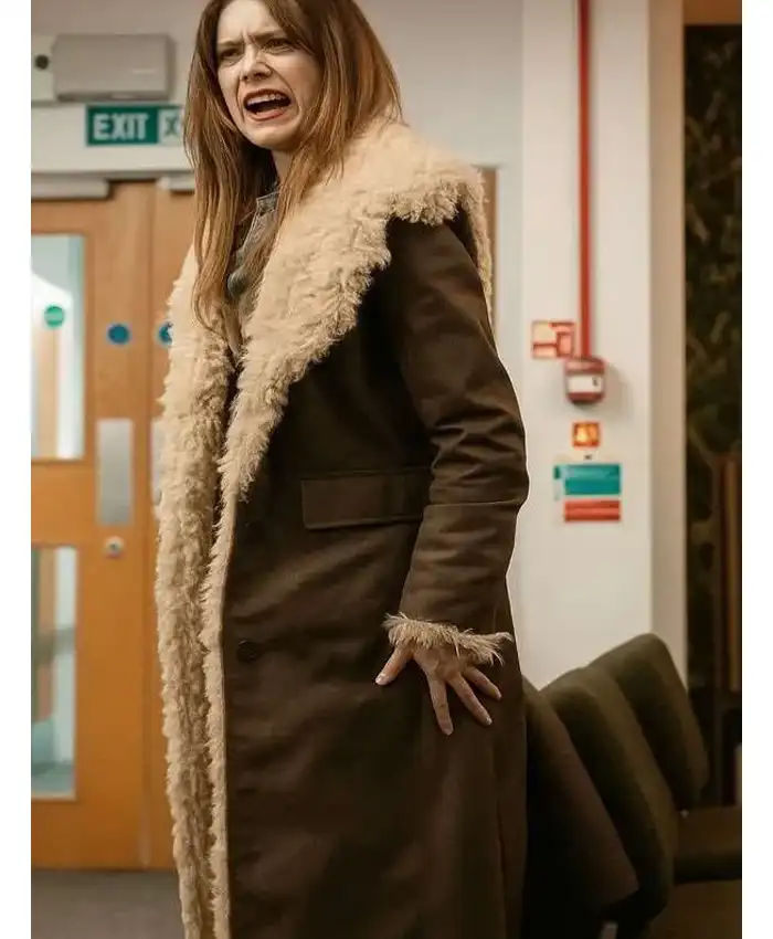 Daddy Issues Gemma Brown Shearling Coat Daddy Issues Gemma Brown Shearling Coat