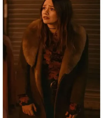 Daddy Issues Gemma Shearling Suede Coat