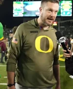 Dan Lanning Oregon Ducks Olive Green Hoodie