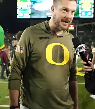 Dan Lanning Oregon Ducks Olive Green Hoodie