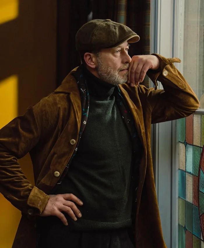 Daniel Betts MobLand S01 Brown Leather Coat Daniel Betts MobLand S01 Brown Leather Coat