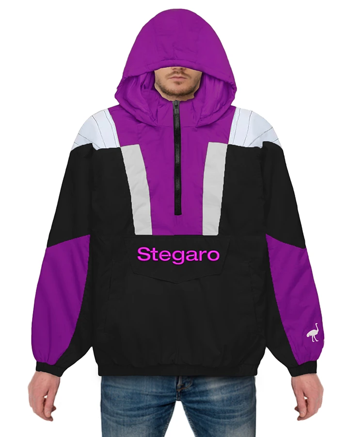 Dante Purple And Black Stegaro Anorak Jacket Dante Purple And Black Stegaro Anorak Jacket