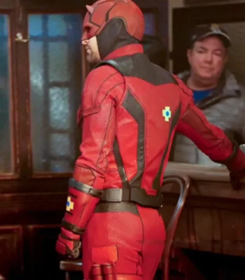 Daredevil Born Again Charlie Cox Red Jacket