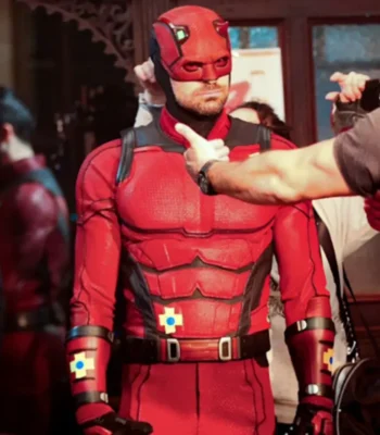 Daredevil Born Again Charlie Cox Red Jacket