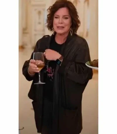 Daughter of the Bride 2023 Marcia Gay Harden Black Coat