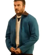 David Beckham Blue Cotton Jacket
