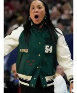 Dawn Staley Green and White 54 Letterman Jacket