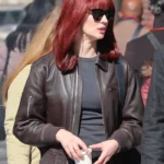 Deborah Ann Woll Daredevil Born Again Bomber Leather Jacket