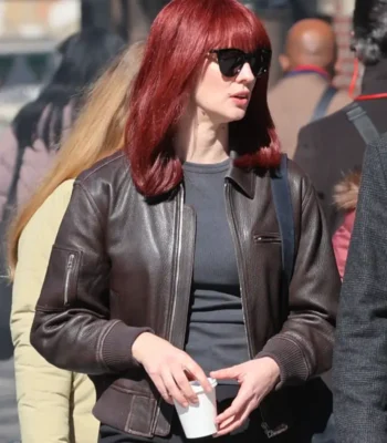 Deborah Ann Woll Daredevil Born Again Bomber Leather Jacket