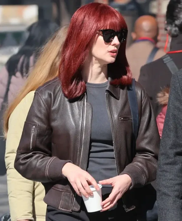 Deborah Ann Woll Daredevil Born Again Bomber Leather Jacket