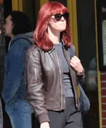 Deborah Ann Woll Daredevil Born Again Bomber Leather Jacket