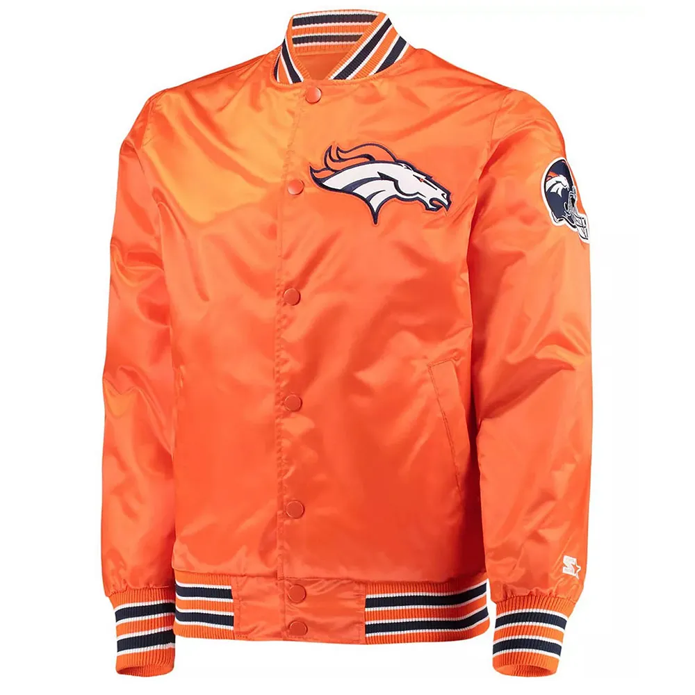 Denver Broncos Retro The Diamond Orange Jacket Denver Broncos Retro The Diamond Orange Jacket