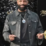 Deon Cole Michael Premiere 2026 Grey Suede Jacket