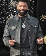 Deon Cole Michael Premiere 2026 Grey Suede Jacket