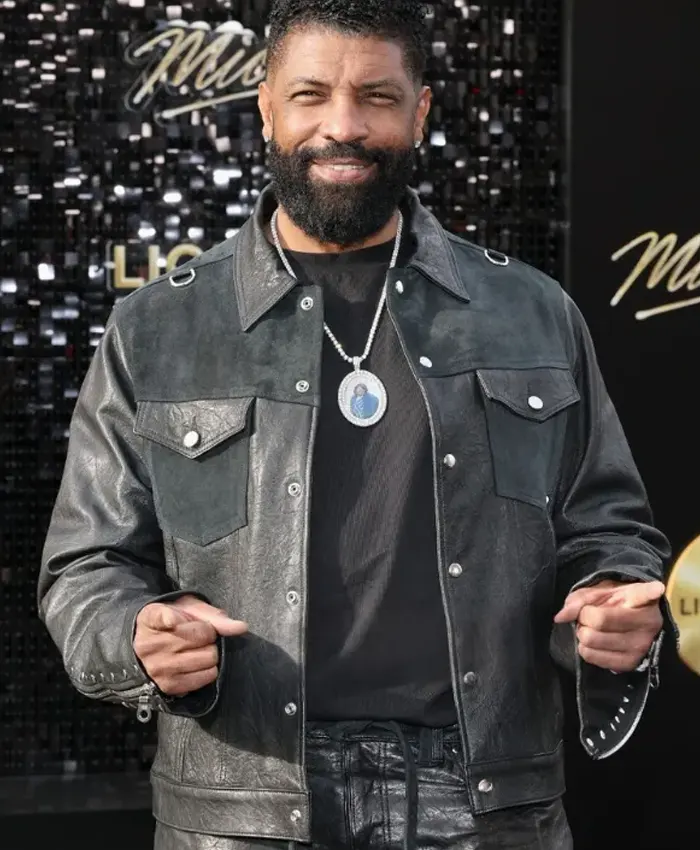Deon Cole Michael Premiere 2026 Grey Suede Jacket Deon Cole Michael Premiere 2026 Grey Suede Jacket