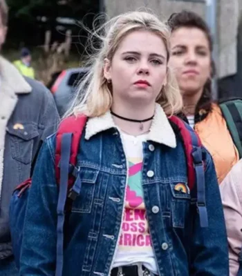 Derry Girls Erin Quinn Blue Trucker Denim Jacket