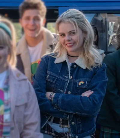 Derry Girls Erin Quinn Blue Trucker Denim Jacket