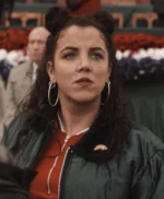 Derry Girls Michelle Mallon Black Fur Collar Jacket