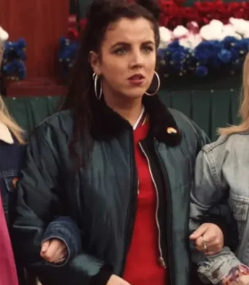 Derry Girls Michelle Mallon Black Fur Collar Jacket