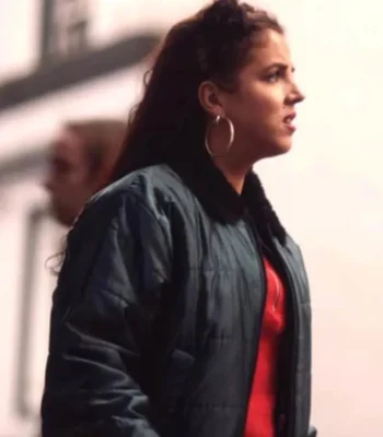 Derry Girls Michelle Mallon Black Fur Collar Jacket