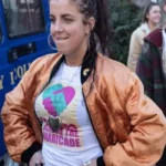 Derry Girls Michelle Mallon Orange Bomber Jacket
