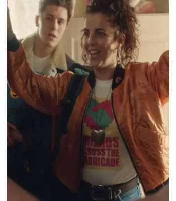 Derry Girls Michelle Mallon Orange Bomber Jacket
