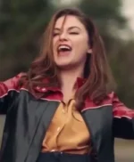 Derry Girls Ms De Brún Black and Red Leather Jacket