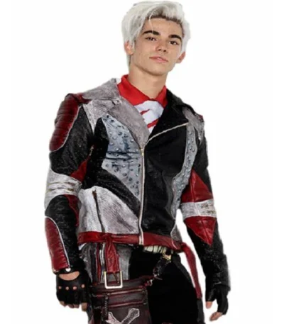 Descendants 3 Carlos Studded Cropped Leather Jacket