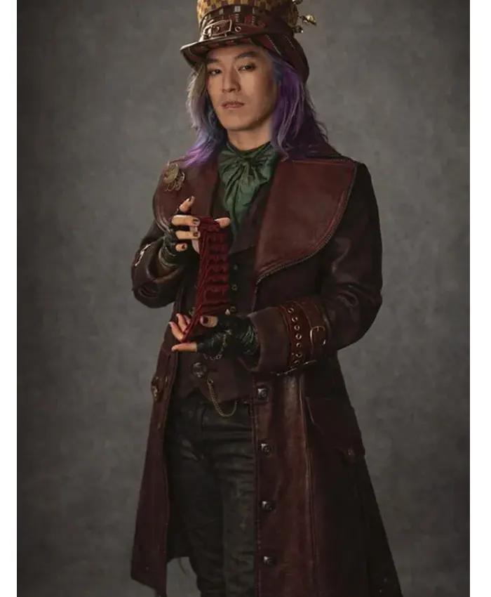 Descendants Wicked Wonderland Maddox Hatter Leather Coat Descendants Wicked Wonderland Maddox Hatter Leather Coat