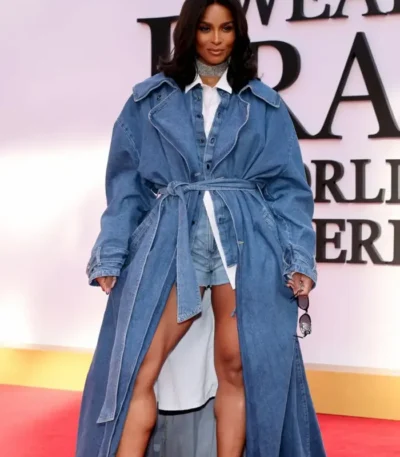 Devil Wears Prada 2 Premiere Ciara Denim Tail Coat