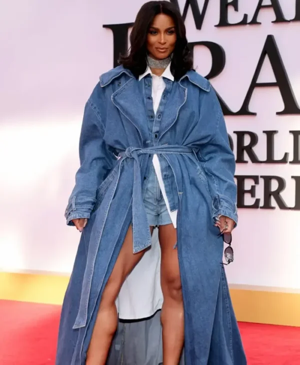 Devil Wears Prada 2 Premiere Ciara Denim Tail Coat