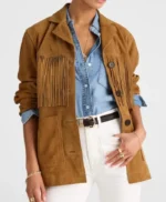 Marshals Dolly Weaver Suede Fringe Jacket