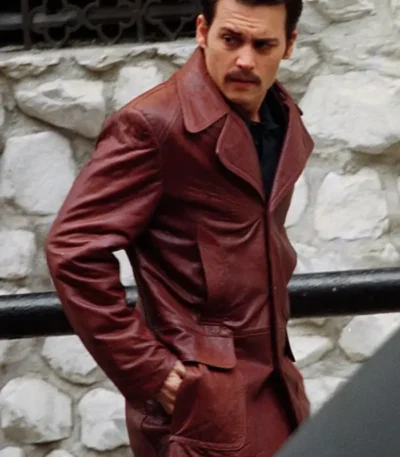 Donnie Brasco Johnny Depp Brown Leather Jacket